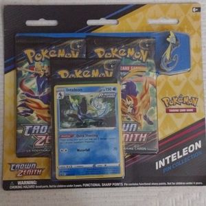 POKEMON-👑 CROWN ZENITH booster SEALED package w/Holographic and 3 packs+pin